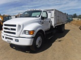 Ford F750 Flatbed Truck,