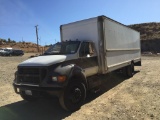 Ford F650XL Van Truck,