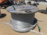 Spool of Bare Aluminum Cable/Wire.