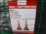 (250) Unused 2019 Steelman Safety Cones.