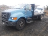 2004 Ford F650 Flatbed Truck,