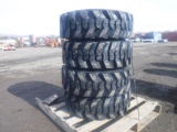 (4) Unused Great Road 10-16.5 Skid Steer Tires.