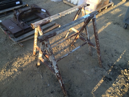 Pair of Steel Saw Horses.