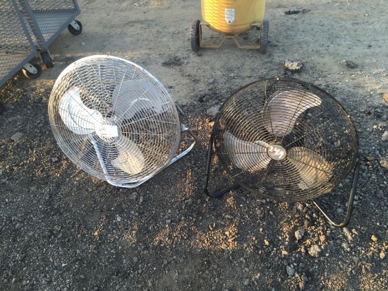 (2) 20" Fans.