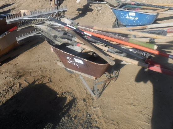 Lots of Misc Items Including, Wheel Barrow,