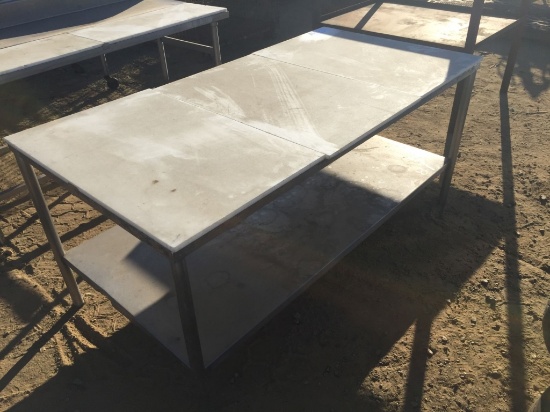 70" x 36" x 32" Stainless Steel Counter,