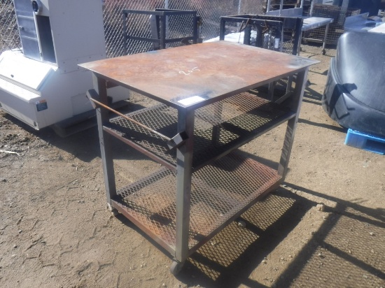 32" x 48" x 41" Steel Table.