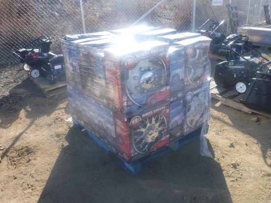 Pallet of Misc. Wheel Covers, Hub Caps.