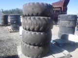 Pallet of (4) Hercules 12-16.5  Tires & Rims.