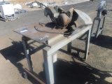 King Metal Chop Saw on Rolling Stand.