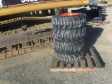 (4) Unused Loadmaxx 10-16.5 Tires and Rims,