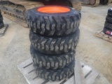 (4) Unused Loadmaxx 10-16.5 Tires and Rims,