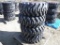 (4) Unused Camso SKS332 12-16.5 Skid Steer Tires