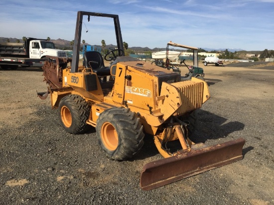Case 560 Ride On Off-Set Trencher,
