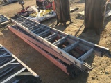 Lot of (3) Werner Fiberglass Ladders,