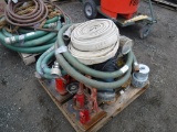 Pallet of Misc Items Including, Water Hose,