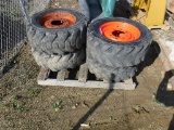 (4) Bobcat Equipment Tires & Rims.