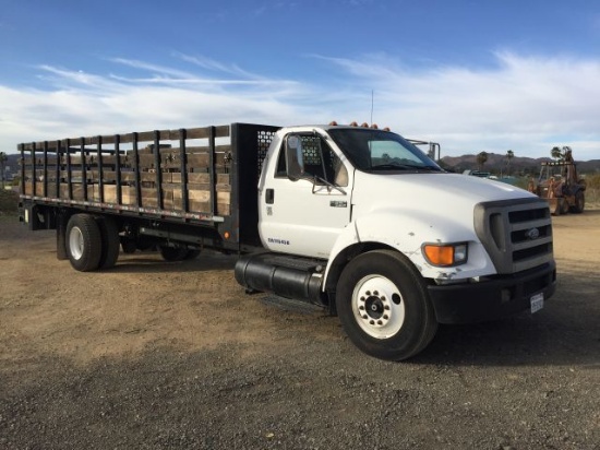 Ford F650XL Flatbed Truck,