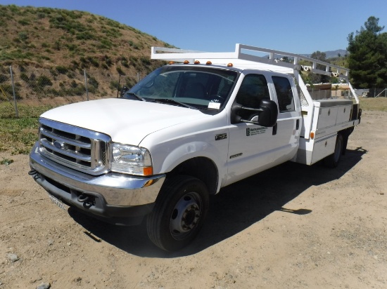 Ford F450 Crew Cab Flatbed Truck,