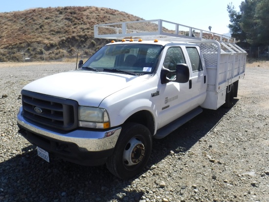 Ford F550 Crew Cab Flatbed Truck,