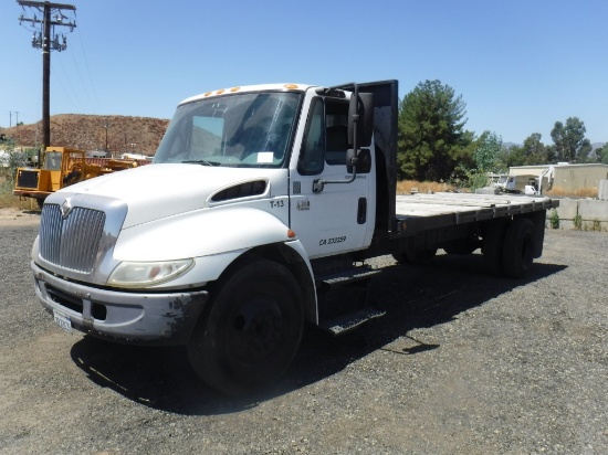 International 4300 SBA Flatbed Truck,