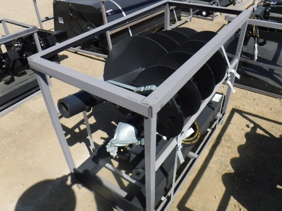 Unused 2020 JCT Hydraulic Auger Attachment,