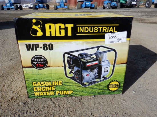 Unused 2020 AGT WP-80 3" (80mm) Pump,