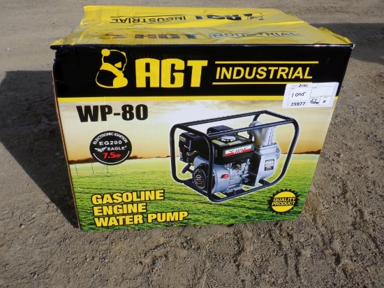 Unused 2020 AGT WP-80 3" (80mm) Pump,