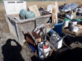Pallet and Pallet Box of Misc Items, Including