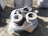Pallet of Misc Solid Tires & Rims,