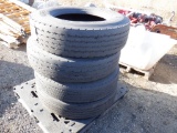 Hanook 295/75R22.5 Truck Tire & Rim,