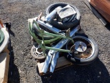 Pallet of Misc Motorcycle Parts Including
