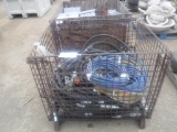 Wire Crate of Misc Air & Hydraulic Hoses.