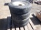 (4) Dunlop 245/70R19.5 Tires & Rims.