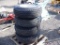 (4) Nanco 8.75-16.5 Tires & 8-Lug Rims.
