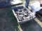 Plastic Tub of Misc Hard Rubber Scaffolding Wheels