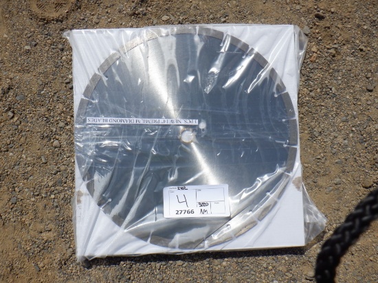 (3) Unused 2020 14" Premium Diamond Blades.