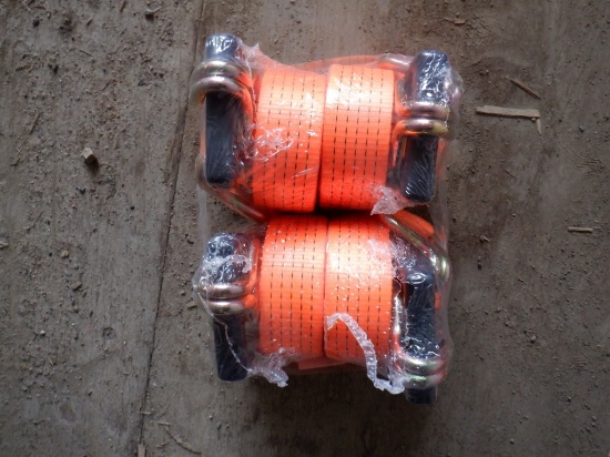(4) Unused 2020 2" x 27' Ratchet Cargo Straps,