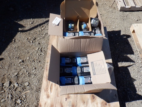 (2) Boxes of Ryobi 18 Volt and 40 Volt Batteries.