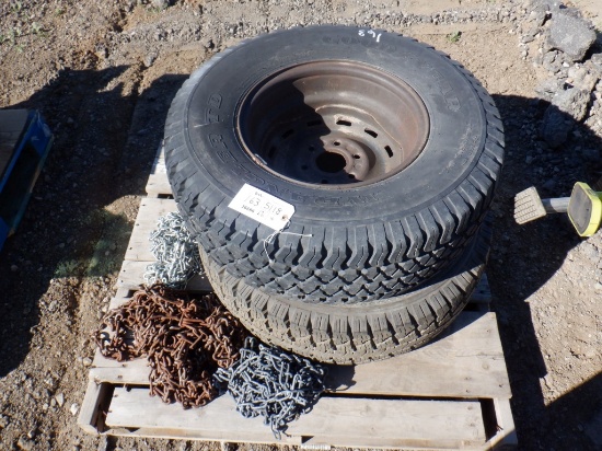 Pallet of (2) Goodyear Wrangler 265/75R16 Tires