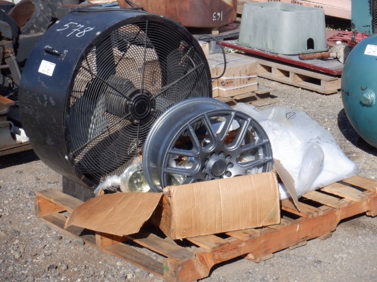 Industrial Fan, 7.50/R17 Rim,