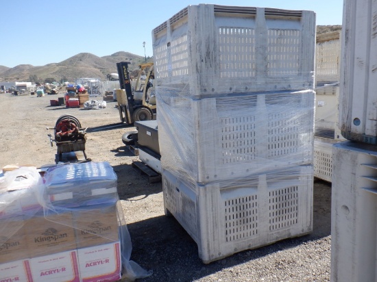 (3) 44" x 44" x 24" Plastic Crates.