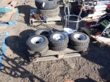 Pallet of (5) 4.80/4.00-8 Tires & Rims,