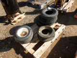 Pallet of (2) Deestone 5.00-8 Tires & Rims,