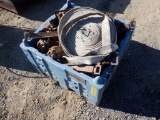 Plastic Crate of Misc Items, Including