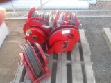 Pallet of Misc Reel Craft Reels and Hoses.