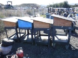(4) Cart Mounted Work Tables.