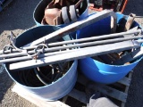 Pallet of Plastic Tub of Misc Hoses,