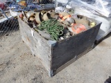 Pallet Box of Misc Straps, Tie Downs and Rope.