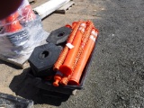 Tub of Delineator Posts & Bases,